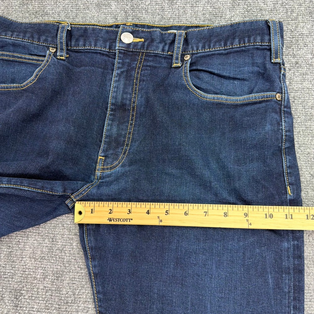 Armani Jeans Mens 38 (Fits 37x28.5) Blue J31 Regular Straight Leg Eagle - Picture 13 of 16